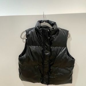 Edikted Black Puffer Vest